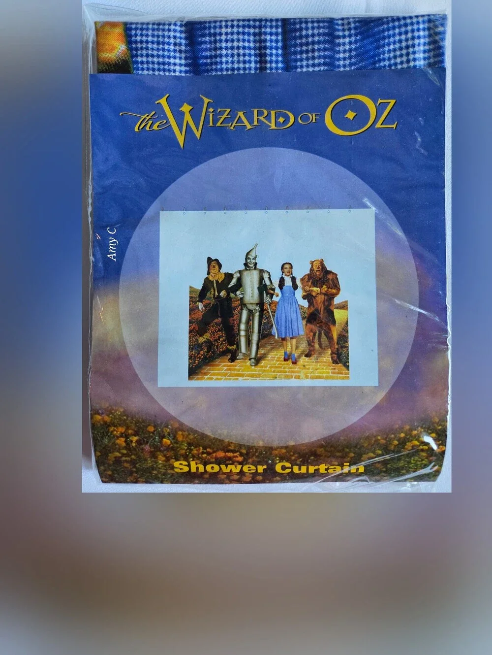 The Wizard Of Oz Shower Curtain And Ruby Slipper Shower Curtain Rings/Hooks NWT